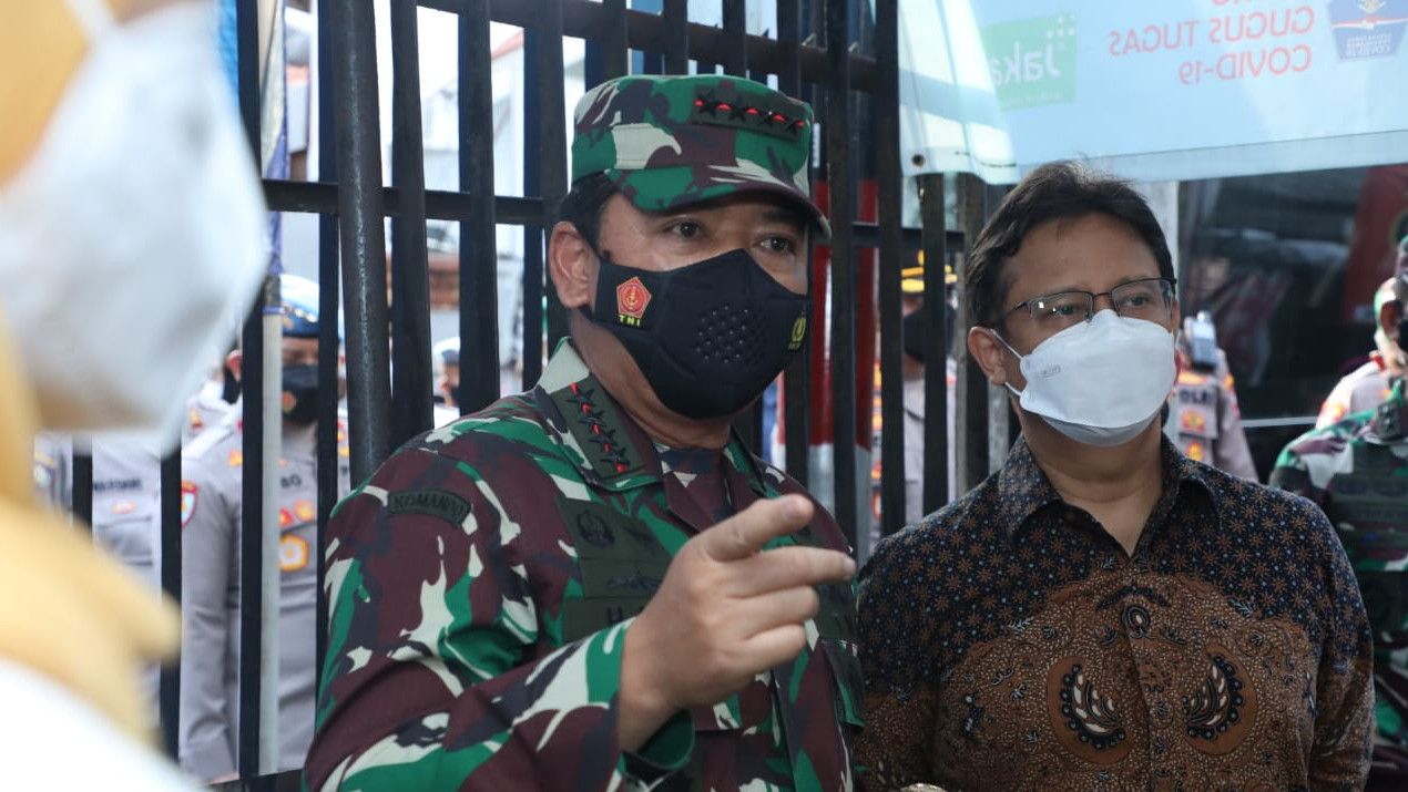 Momen Panglima TNI Sidak PPKM Mikro di Jakarta: Saya Merasa Puas