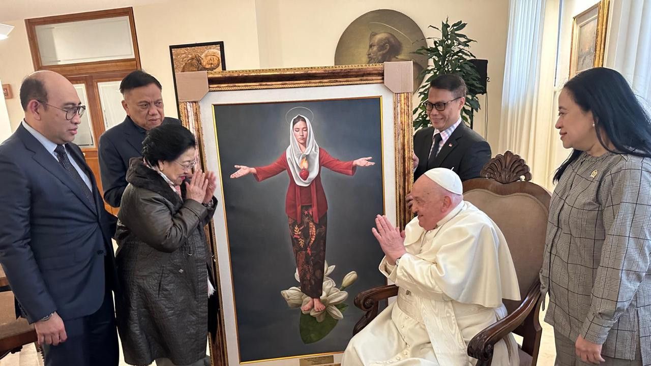 Megawati Sampaikan Surat Duka Cita, Kenang Kebersamaan Bersama Paus Fransiskus