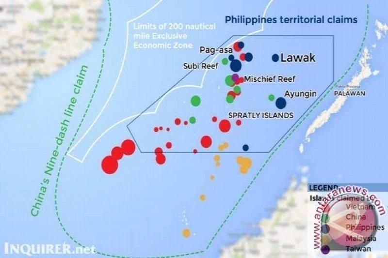 Peta konstelasi geopolitik di Laut China Selatan