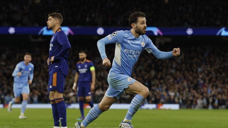 Sengit! Momen Manchester City Kalahkan Real Madrid 4-3