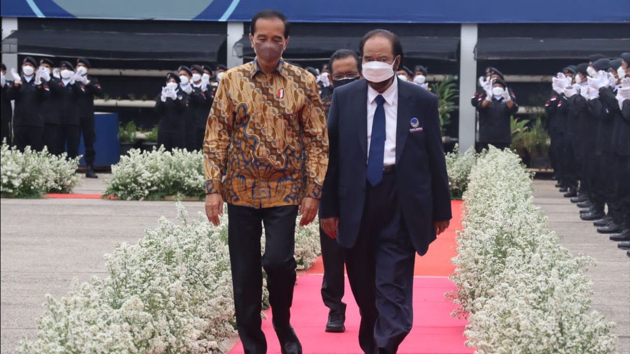 Momen Kebersamaan Jokowi-Surya Paloh saat Perayaan HUT NasDem ke-10