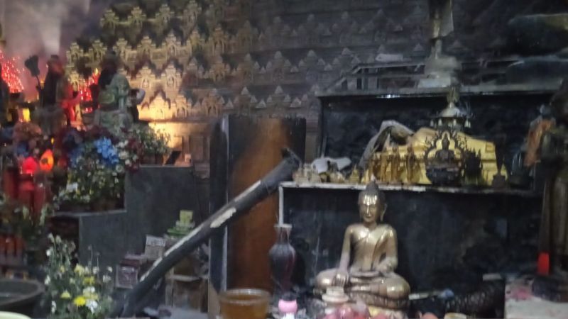 Habis Waisak, Vihara Girinaga Makassar Terbakar karena Lilin Jatuh, Sedih