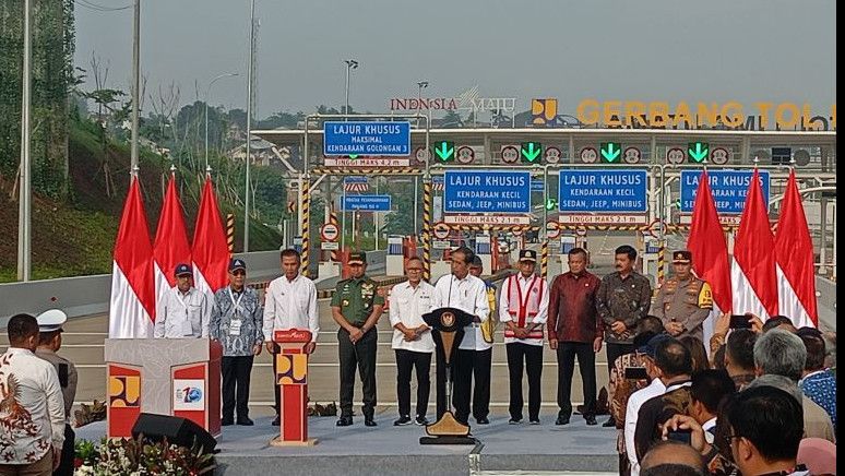 Jokowi Resmikan Jalan Tol Pamulang-Cinere-Raya Bogor Hari Ini : Total Panjang 14,8 Kilometer , Nilai Investasi Rp4 Triliun