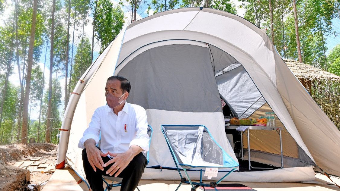 Berkemah di Tengah Hutan, Jokowi Tidur Tanpa AC dan Makan Mie Instan