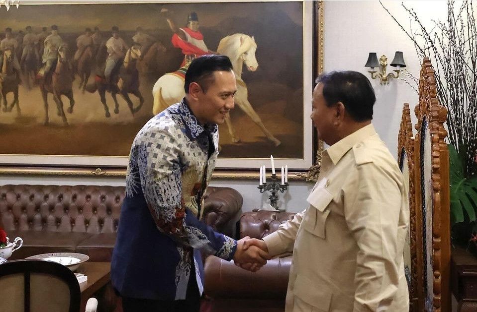 AHY Menghadap Prabowo Sebelum Dilantik Jadi Menteri ATR/BPN