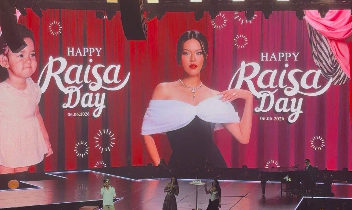 Raisa dapat kejutan dari Krisyanto (Era.id/Nurul Tryani)