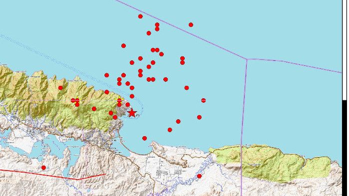 BMKG Catat Ada 145 Gempa Susulan Guncang Kota Jayapura
