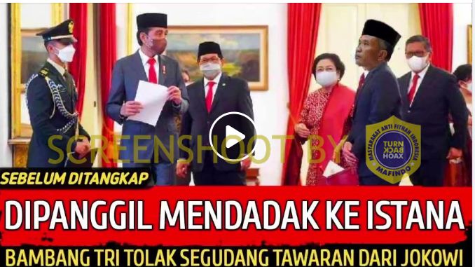 Beredar Video, Bambang Tri Tolak Semua Tawaran dari Jokowi Usai Dipanggil ke Istana, Benarkah?