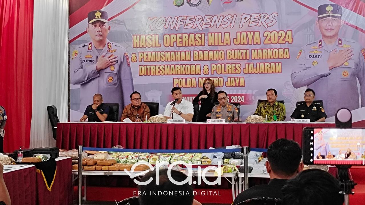 Operasi Nila Jaya 2024, Polda Metro Ungkap 368 Kasus Narkoba dan Tangkap 480 Tersangka