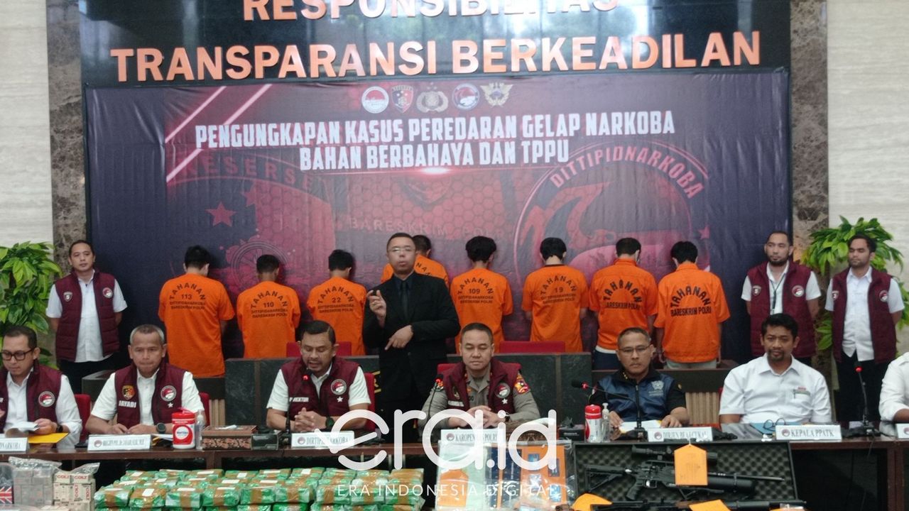 Bareskrim Bongkar Penjualan Obat Perangsang 'Poppers' untuk LGBT dan 2 Kasus 157 Kg Sabu