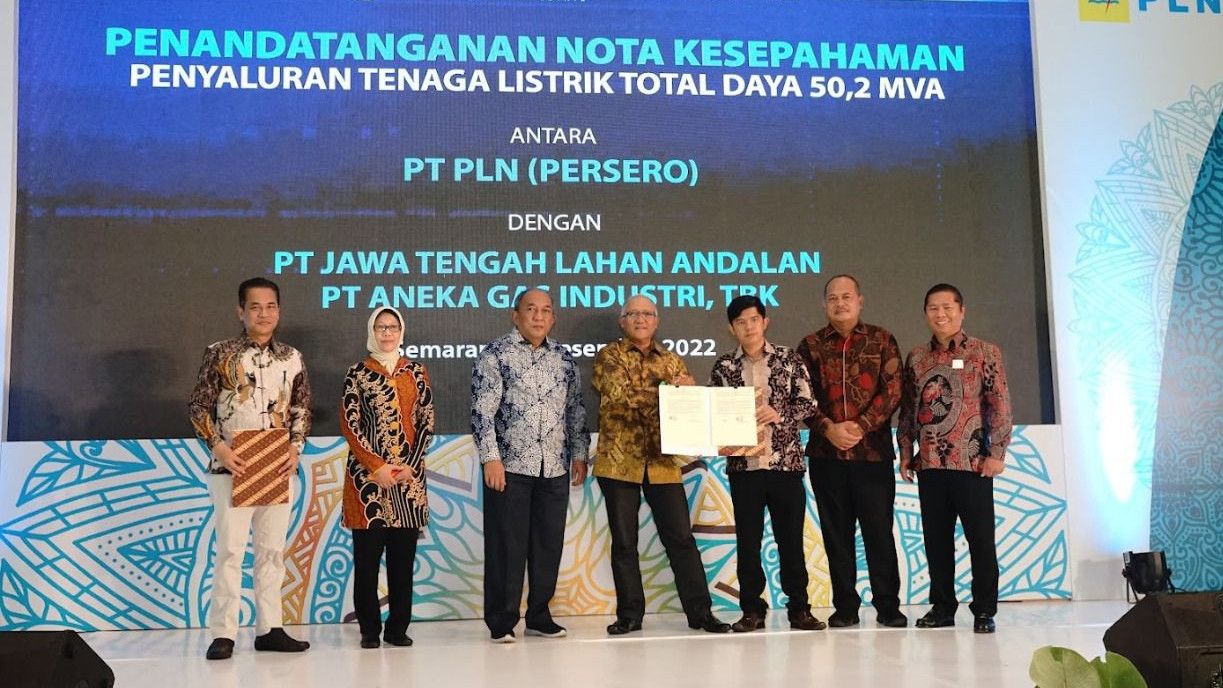 Siap Dukung Industri di Jateng, PLN Salurkan Listrik 50,2 MVA untuk Kawasan Industri Sayung dan Pabrik Gas Terbesar