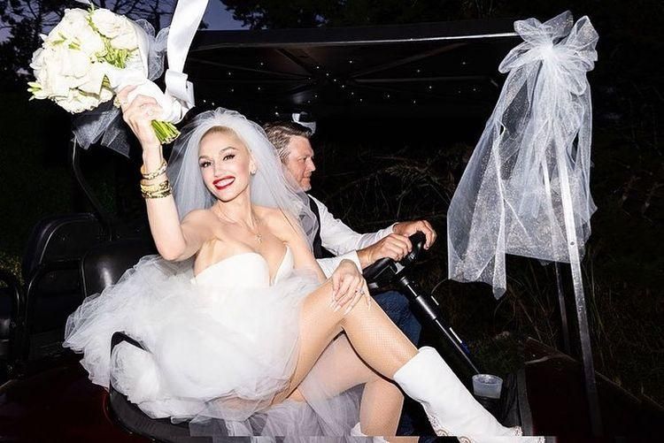 Foto Pernikahan Blake Shleton dan Gwen Stefani (Instagram/gwenstefani)