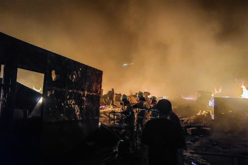 124 Rumah Terbakar di Kebayoran Lama Jaksel, Diduga Akibat Bakar Sampah