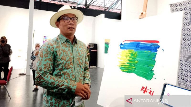 Bikin Lukisan 'Berbau' Partai, Ridwan Kamil Mantap Kendarai PPP untuk Pilpres 2024?