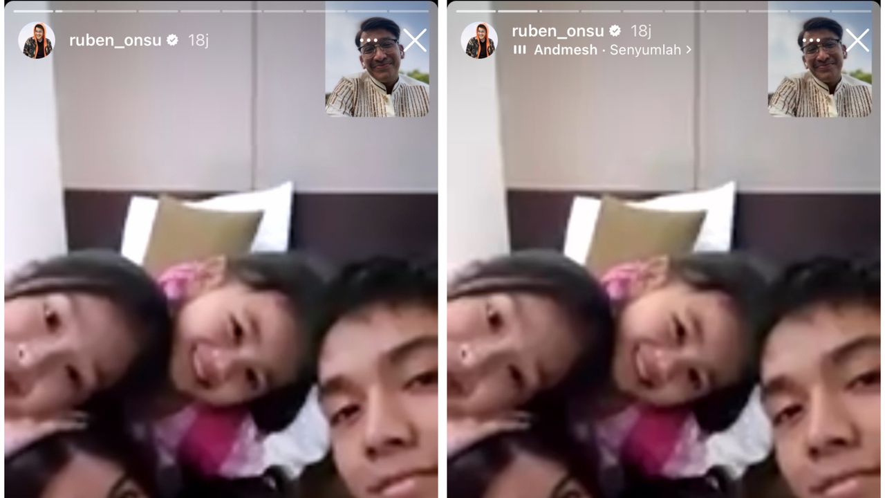 Di Tengah Proses Cerai, Ruben Onsu Lempar Senyuman Manis Saat Video Call Sarwendah