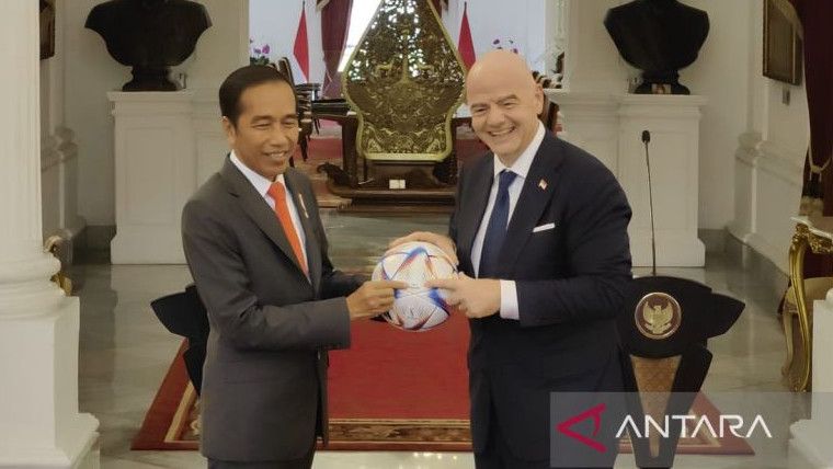Tak Ada Ketum PSSI Iwan Bule Saat Pertemuan dengan Presiden FIFA, Jokowi Bilang Begini..