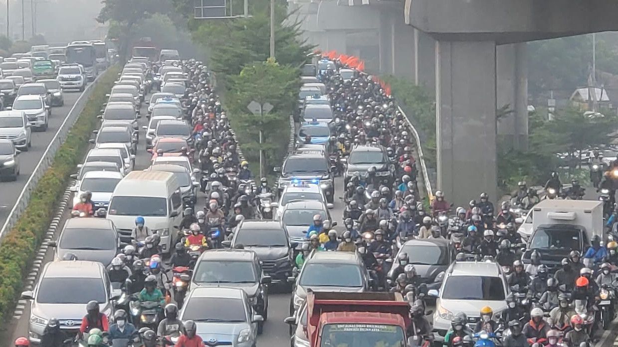 Jakarta Kembali Macet Usai Libur Panjang Lebaran