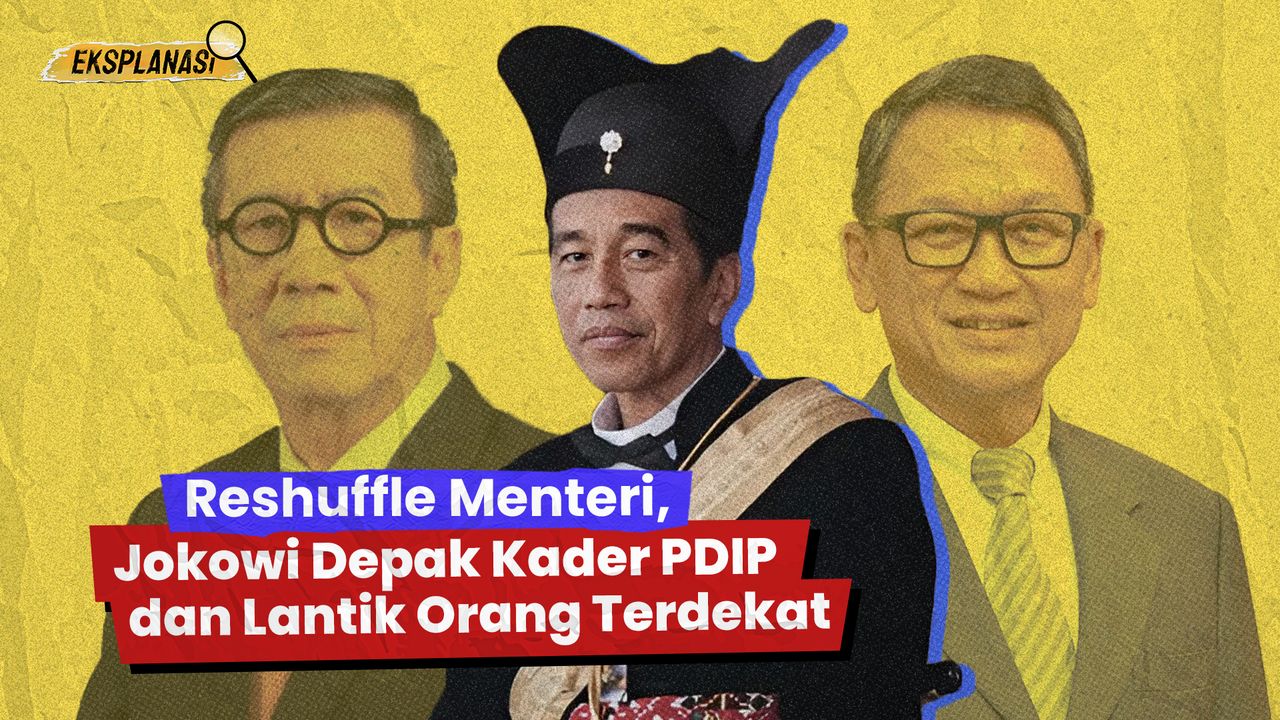 Reshuffle Menteri, Jokowi Depak Kader PDIP dan Lantik Orang Terdekat