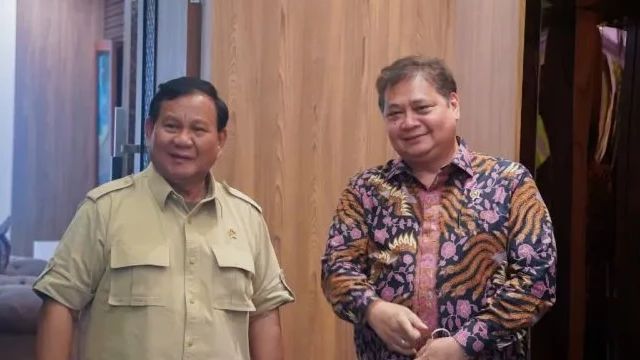 Airlangga Temui Prabowo di Kantor Kemhan, Gerindra Anggap Biasa: Sesama Menteri Rutin Bertemu