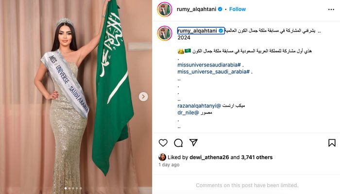 Rumy Al-Qahtani, Finalis Arab Saudi Pertama di Ajang Miss Universe - ERA.ID