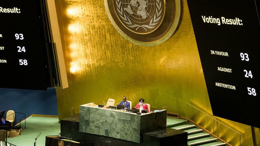 Lewat Voting, PBB Tangguhkan Rusia dari Keanggotaan Dewan HAM PBB, Indonesia Abstain