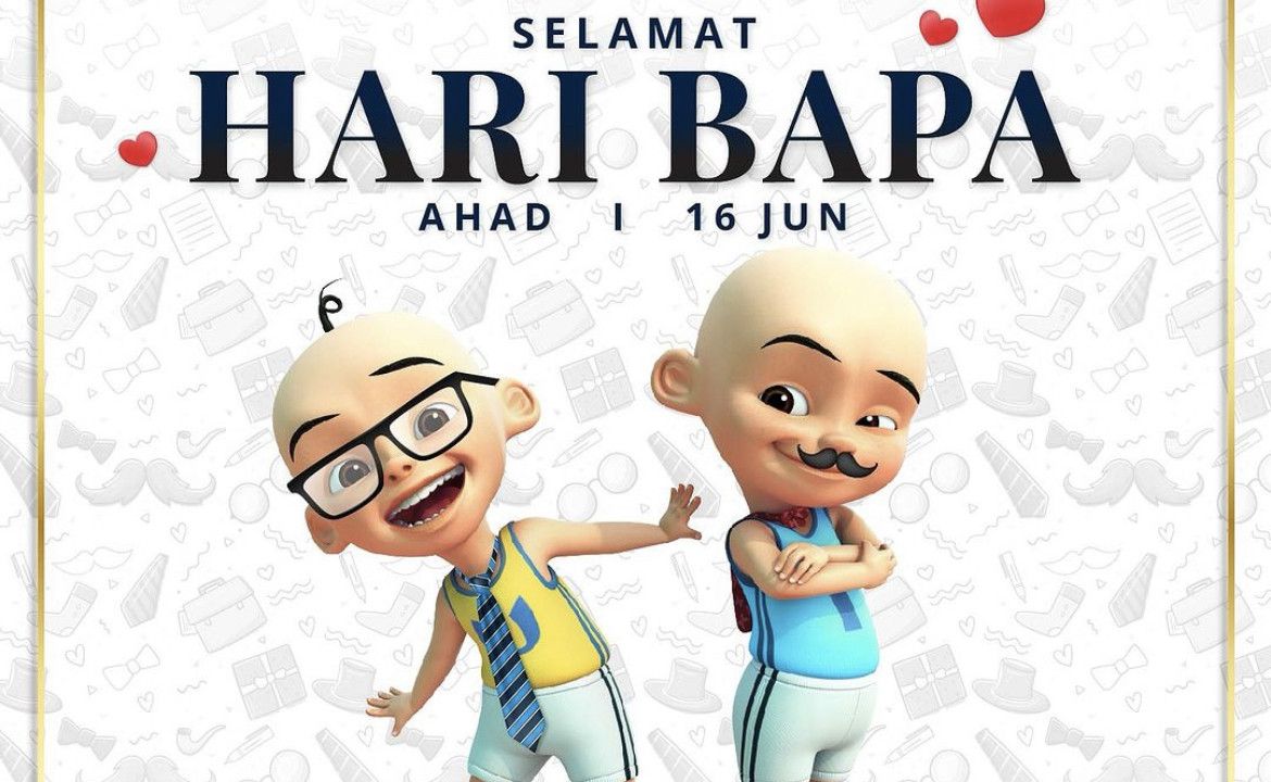 Upin Ipin Beri Ucapan Selamat Hari Ayah, Netizen Heboh