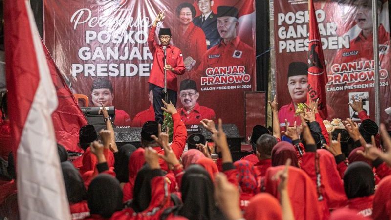Cawapres Ganjar Pranowo Diumumkan Hari Ini, PDIP Surabaya Gelar Nobar