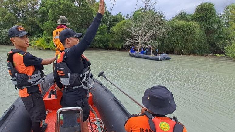 Bocah 7 Tahun Diterkam Buaya di Muara Pangkalpinang, Tim SAR Cari Keberadaan Korban