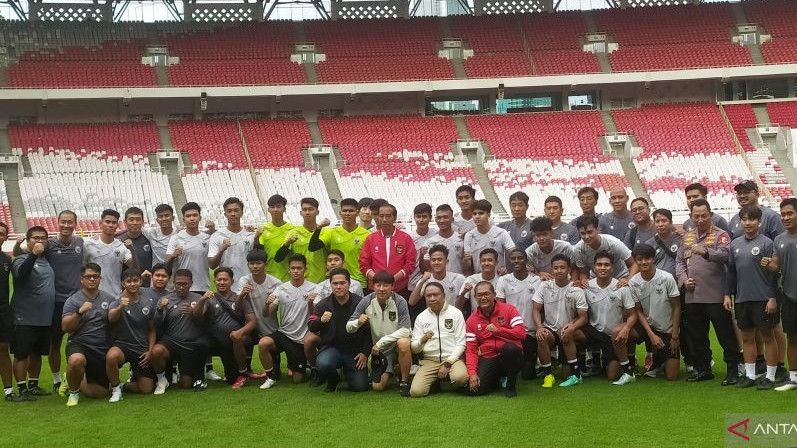 Jokowi Temui Pemain Timnas U-20 di Stadion GBK