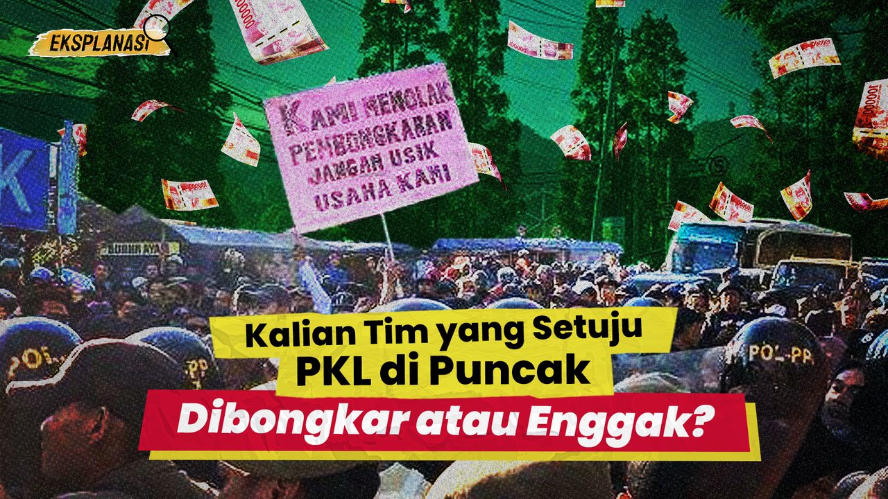 Kalian Tim yang setuju PKL di Puncak Dibongkar atau Enggak?