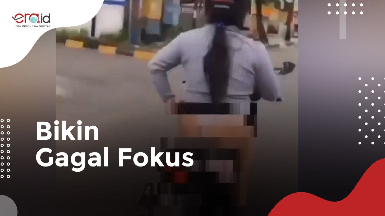 Dicari Polisi, Wanita yang Viral Kendarai Sepeda Motor dengan Pakaian Minim