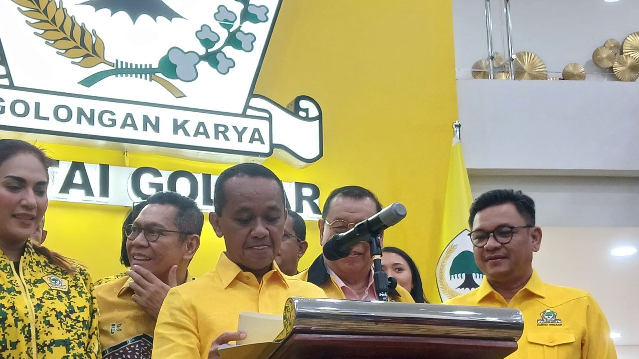 Umumkan Struktur Lengkap Partai Golkar, Bahlil Klaim Lebih Ramping dari Era Airlangga