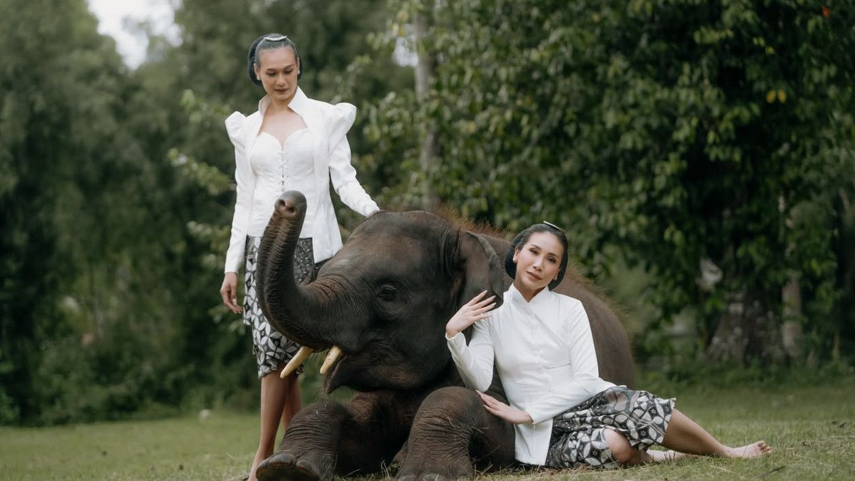 Kejutkan Panggung IFW 2026, Bayi Gajah Sumatera Rawana Tampil Menawan Lewat Karya Kebaya Adhikari