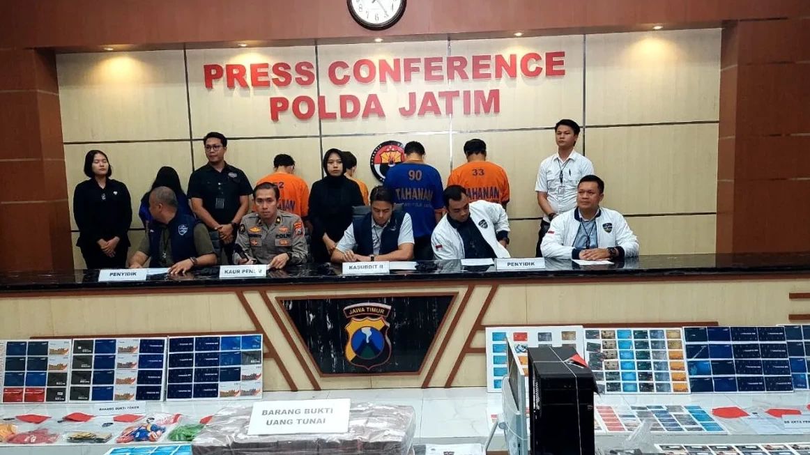 Polda Jatim Ungkap Kasus Judi Online Internasional, 6 Orang Ditangkap