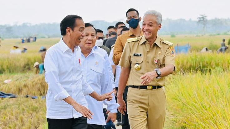 Mesra di Kebumen, Gerindra: Pak Jokowi Nyaman dengan Prabowo-Ganjar