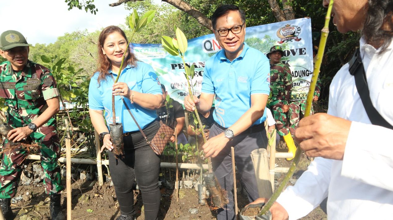 Penanaman Mangrove Produktif di Taman Raya Ngurah Rai, Bali untuk Lestarikan Lingkungan hingga Menunjang Wisata