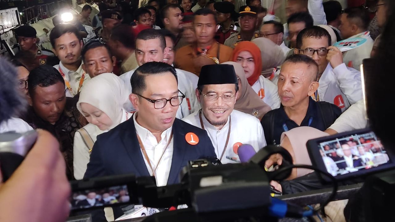 Dapat Nomor Urut 1 di Pilgub Jakarta, Ridwan Kamil: Menang Satu Putaran