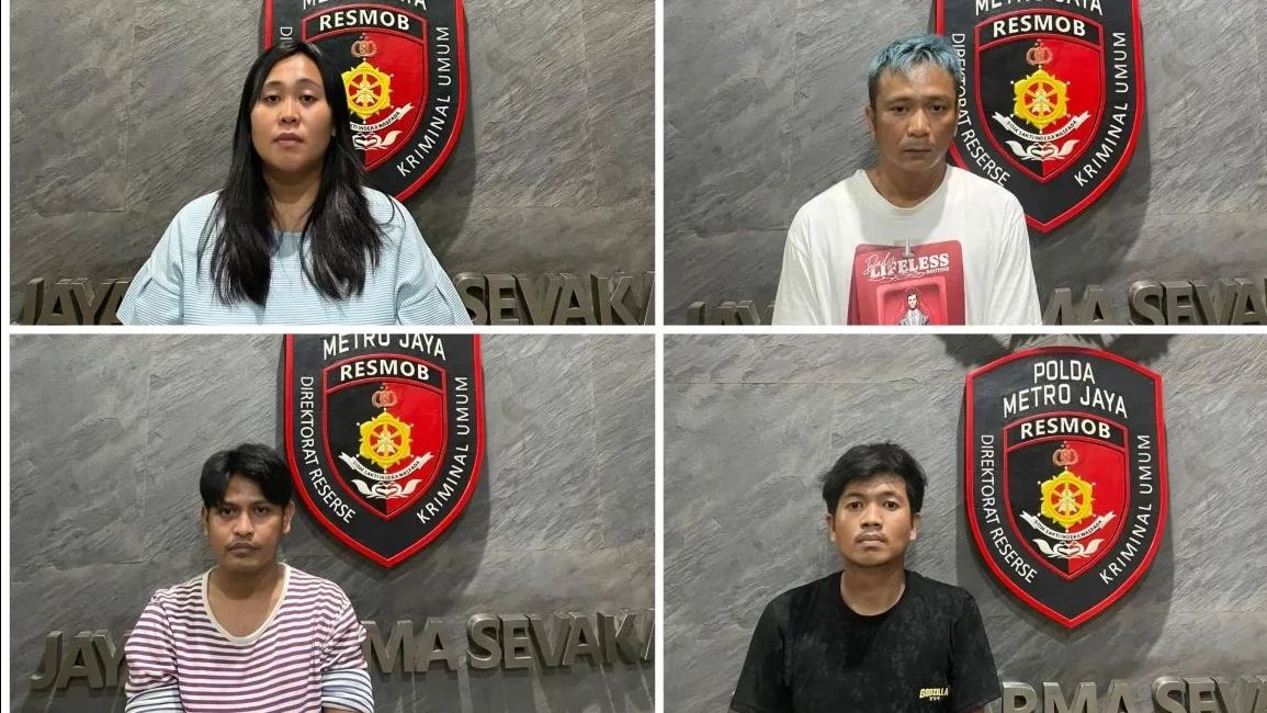 Polisi Tangkap Empat Pelaku Pemerasan Modus 