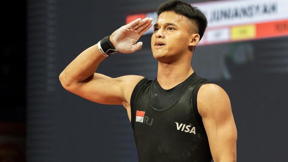 Profil Rizki Juniansyah, Atlet Angkat Besi Putra Peraih Emas di Olimpiade Paris 2024