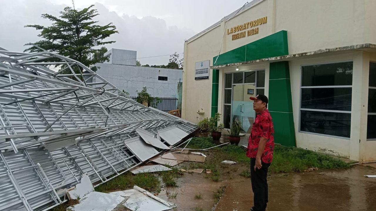 Angin Puting Beliung di Kabupaten Musi Rawas Sumsel, Puluhan Rumah Rusak