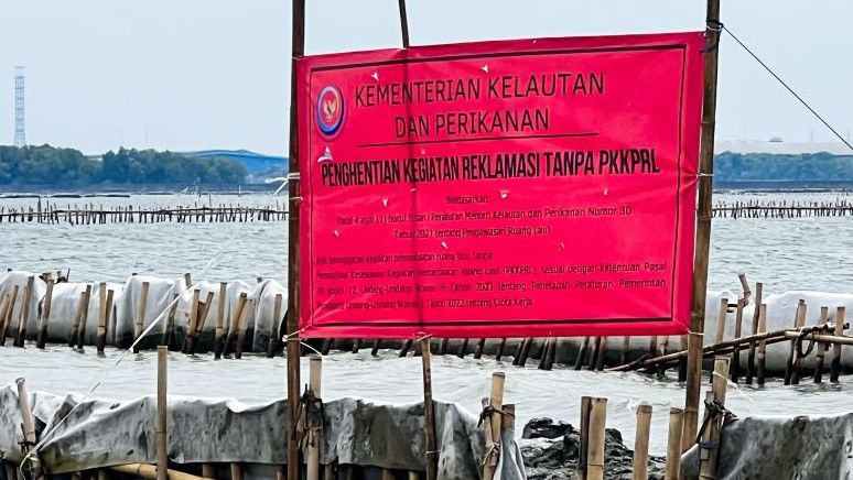 KKP: Pemagaran Laut di Tangerang Masuk Kategori Reklamasi karena di Luar Garis Pantai