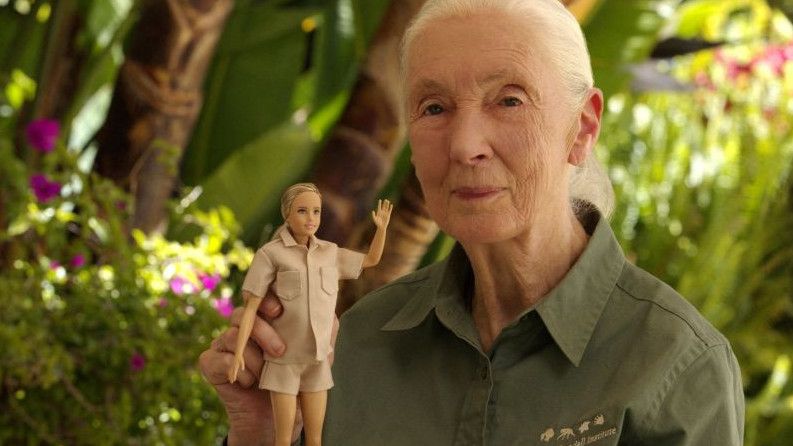 Terpilih Jadi Sosok Perempuan Inspiratif, Barbie Luncurkan Boneka Edisi Ahli Primata Jane Goodall