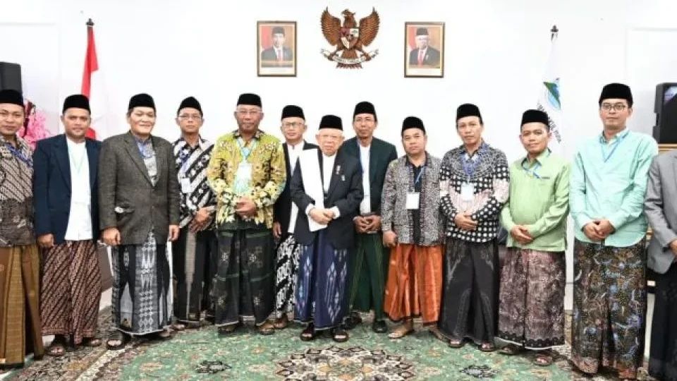 Wapres Ma'ruf Amin Minta Ulama Jaga Persatuan Bangsa di Tengah Pemilu