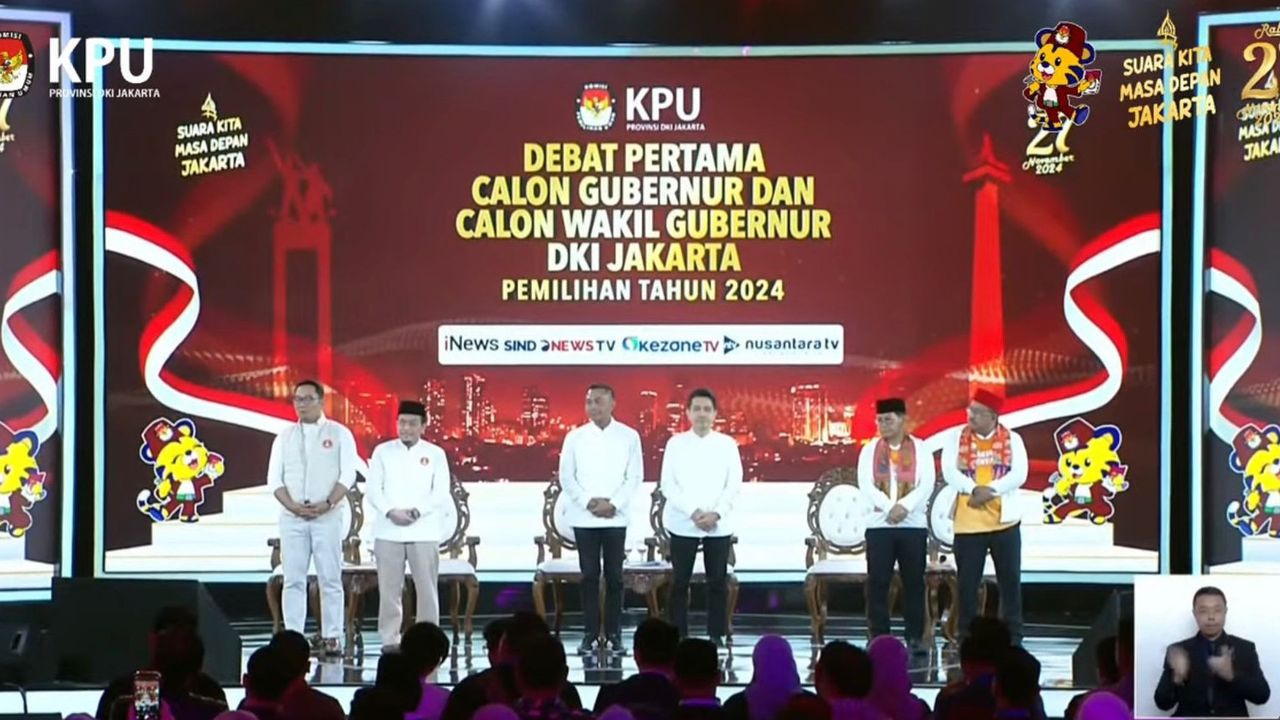 Gaya Tiga Paslon Gubernur dan Wagub Jakarta Kompak Bernuansa Putih Dalam Debat Pilkada