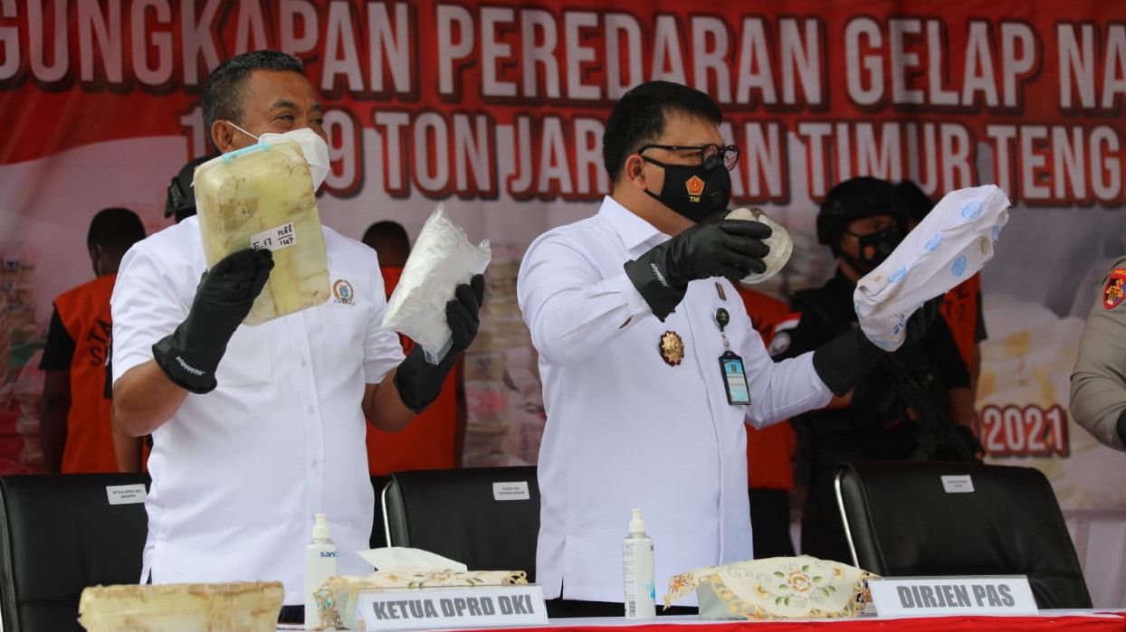 Jaringan Internasional Peredaran Sabu 1.129 Ton Masuk Indonesia Diungkap, Dirjen PAS: Kita Terus Perang Terhadap Narkoba!