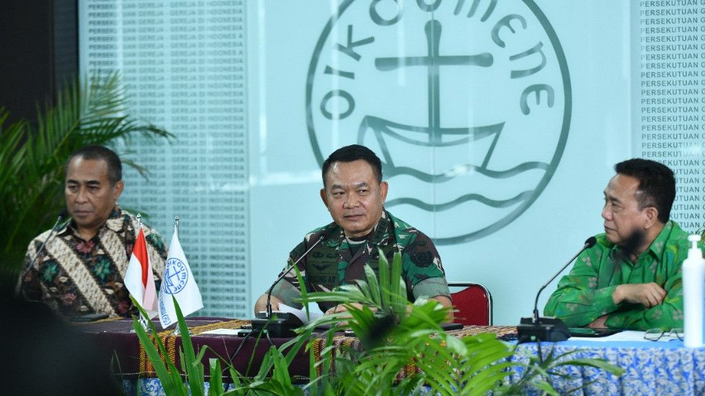 Kunjungi Persekutuan Gereja-gereja Indonesia, Jenderal Dudung Diminta Tak Ragu Hadapi Kelompok yang Ingin Geser Pancasila