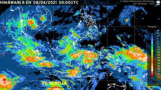 Intensitas Siklon Tropis Seroja Meningkat, 4 Provinsi Ini Diminta Waspada