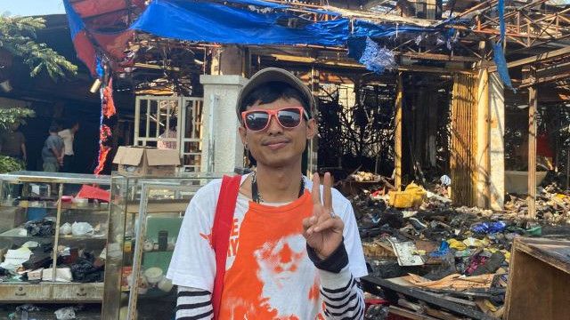 Imbas Kebakaran Pasar Taman Puring, Pedagang Asesoris Anak Punk Rugi Rp40 Juta