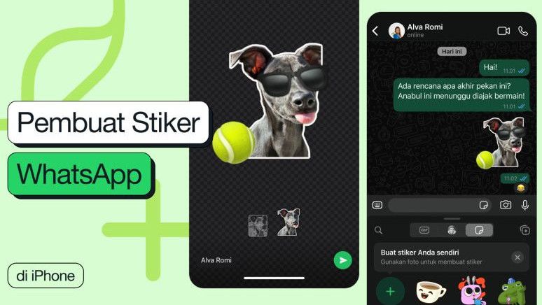 Bikin Stiker Sendiri Jadi Lebih Mudah di WhatsApp, Pengguna iPhone Bisa Pakai Fitur Sticker Maker