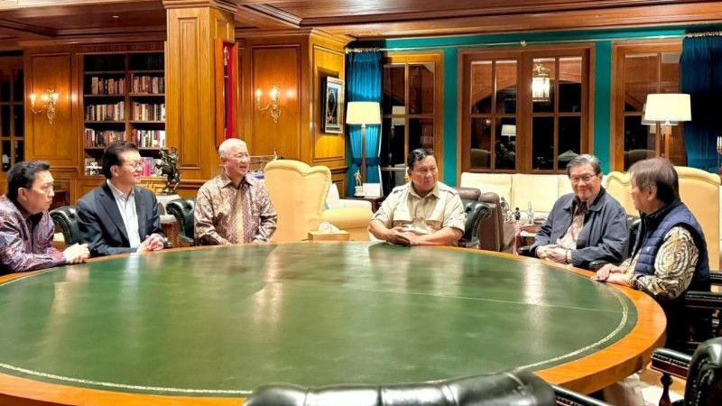 Aguan cs ke Hambalang, Ngomong Ekonomi Bareng Prabowo sampai Tengah Malam